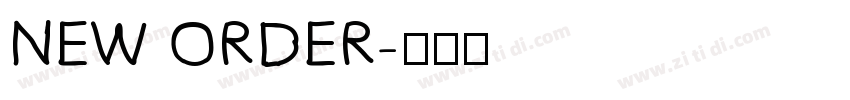 NEW ORDER字体转换